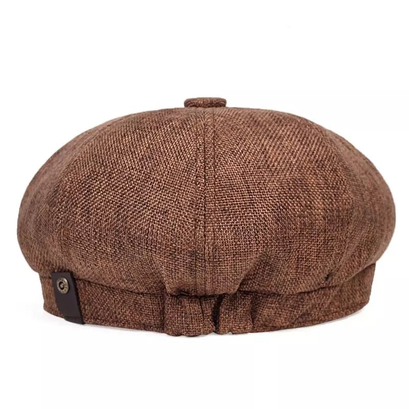 Shelby Vintage Cotton Newsboy Cap - Urban Caps