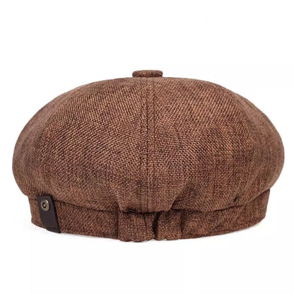 Shelby Vintage Cotton Newsboy Cap - Urban Caps