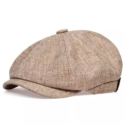 Shelby Vintage Cotton Newsboy Cap - Urban Caps
