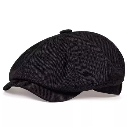 Shelby Vintage Cotton Newsboy Cap - Urban Caps