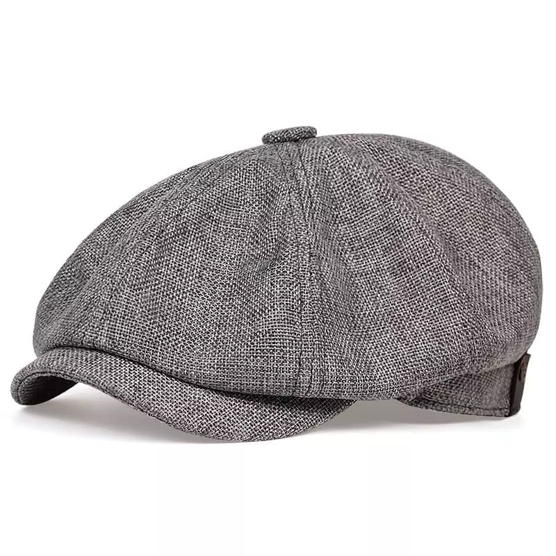 Shelby Vintage Cotton Newsboy Cap - Urban Caps