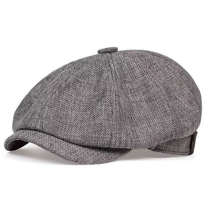 Shelby Vintage Cotton Newsboy Cap - Urban Caps