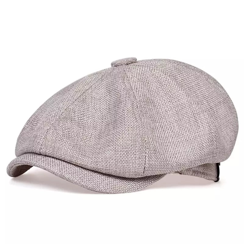 Shelby Vintage Cotton Newsboy Cap - Urban Caps