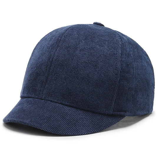 Short Brim Corduroy Cap - Casual