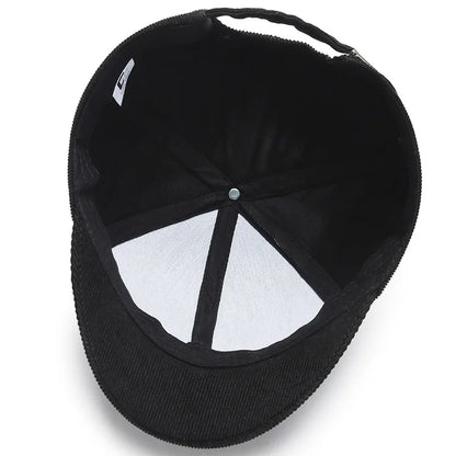 Short Brim Corduroy Cap - Casual