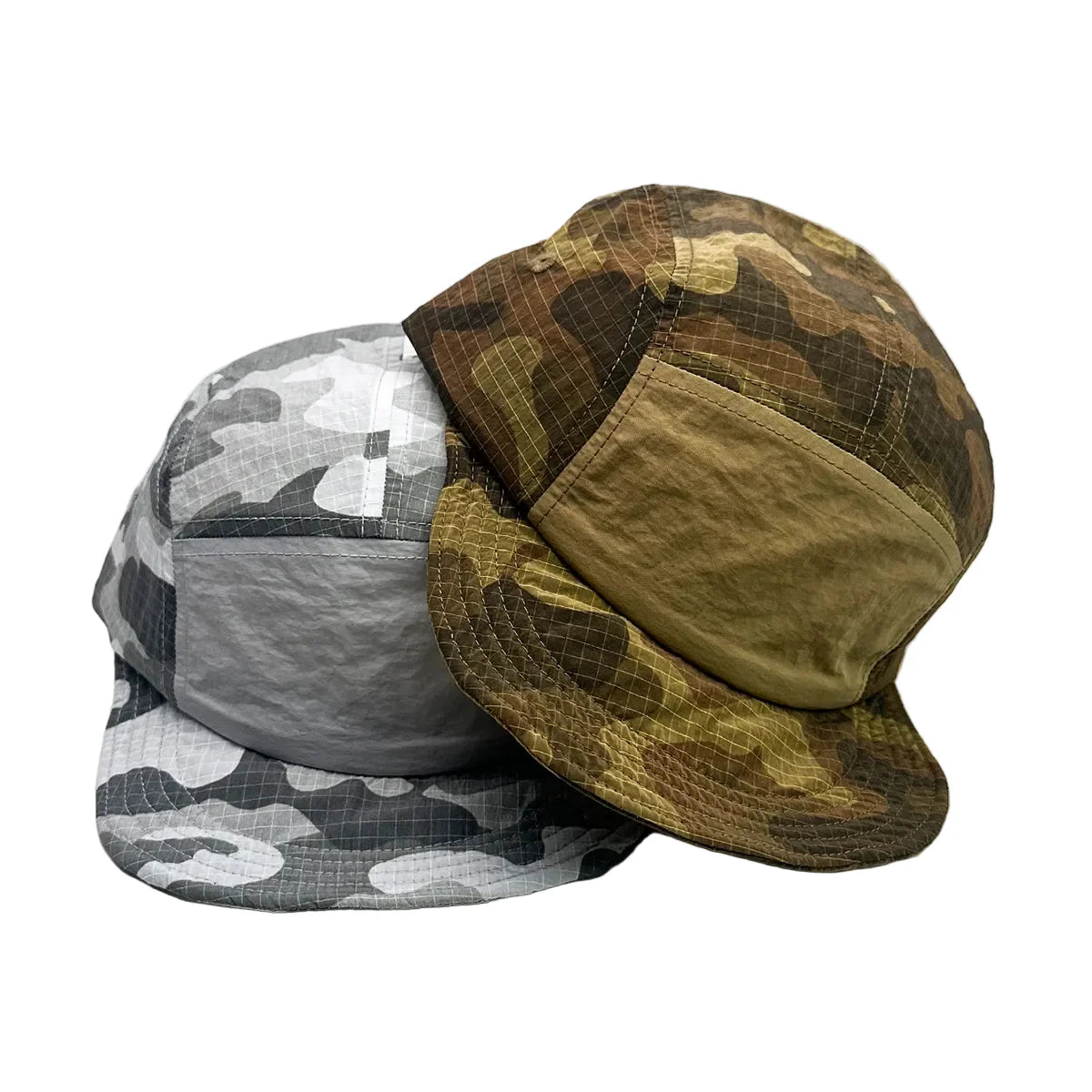 Sikeda Retro Camouflage 5-Panel Baseball Cap - Urban Caps