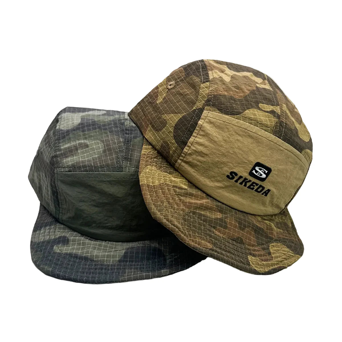 Sikeda Retro Camouflage 5-Panel Baseball Cap - Urban Caps
