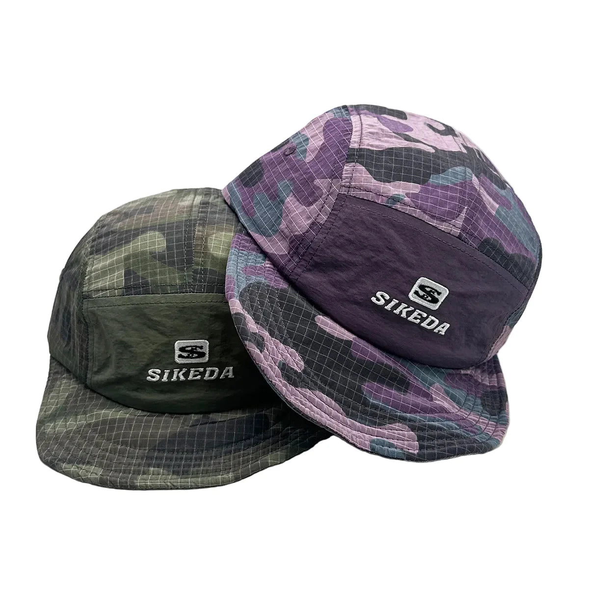 Sikeda Retro Camouflage 5-Panel Baseball Cap - Urban Caps