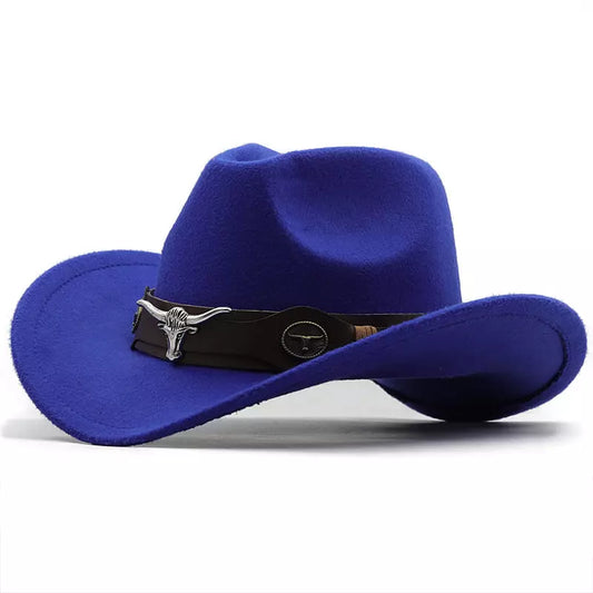 Silver Bull Wool Cowboy Hat – Adjustable Western Wide Brim Hat