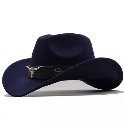 Silver Bull Wool Cowboy Hat – Adjustable Western Wide Brim Hat