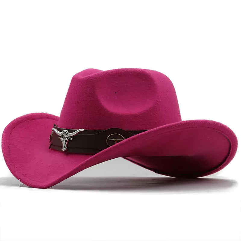 Silver Bull Wool Cowboy Hat – Adjustable Western Wide Brim Hat