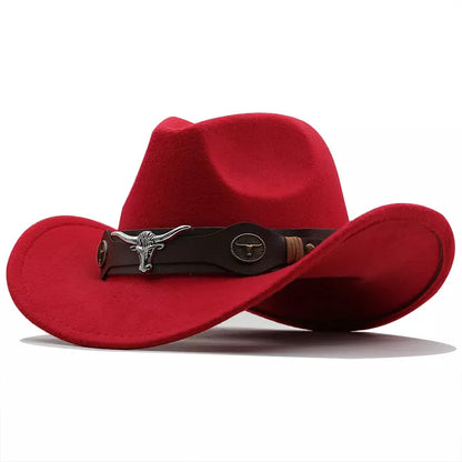 Silver Bull Wool Cowboy Hat – Adjustable Western Wide Brim Hat