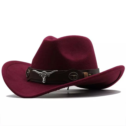 Silver Bull Wool Cowboy Hat – Adjustable Western Wide Brim Hat