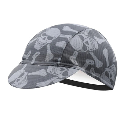 Skulls Graffiti Cycling Cap Lightweight Acrylic Knit for Urban Riding
