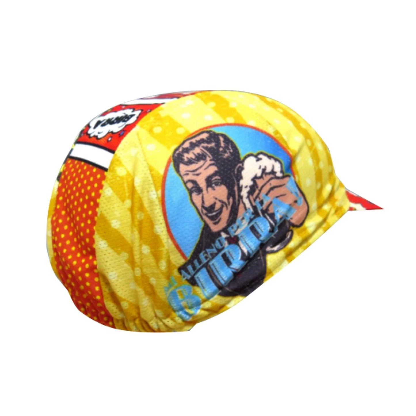 Solo Per La Birra Cycling Cap Lightweight Acrylic Knit One Size Fits 52 To 62 cm