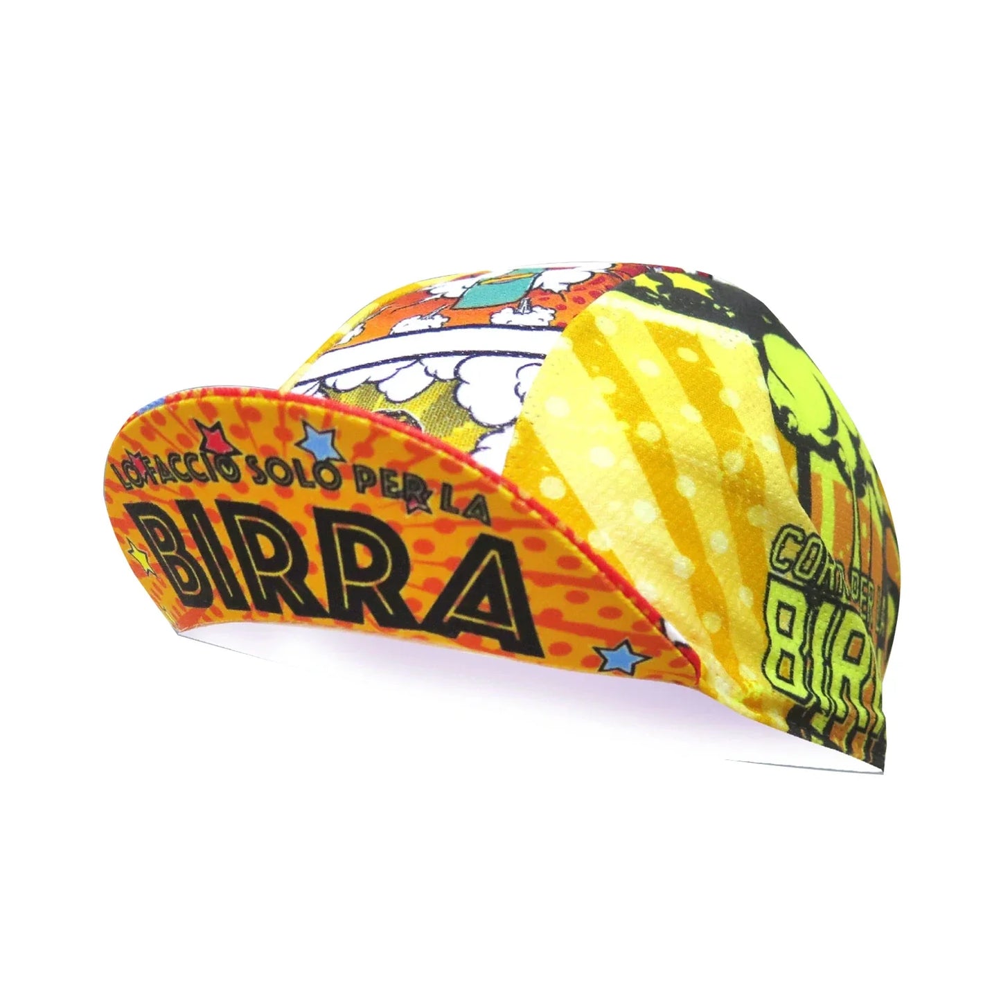 Solo Per La Birra Cycling Cap Lightweight Acrylic Knit One Size Fits 52 To 62 cm