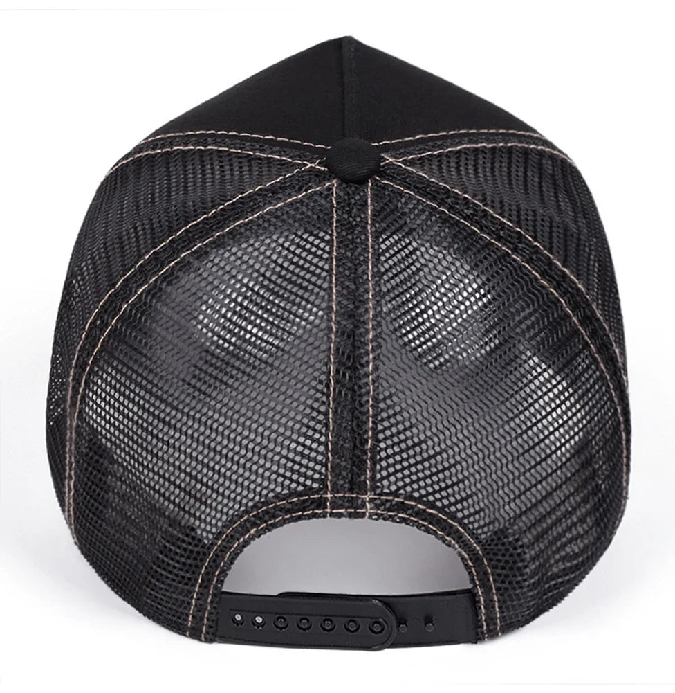 Station Buffalo Power Trucker Cap - Cotton Mesh Back Trucker Cap For Casual Style