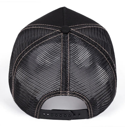 Station Buffalo Power Trucker Cap - Cotton Mesh Back Trucker Cap For Casual Style