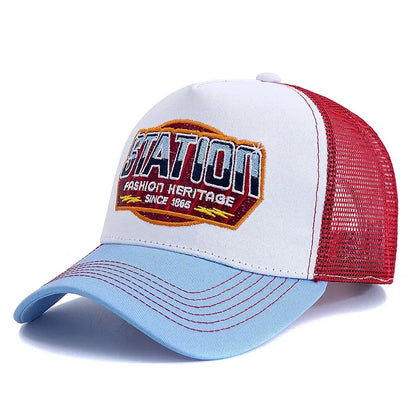 Station Fashion Heritage 1865 Trucker Cap - Timeless Vintage Inspired Trucker Cap
