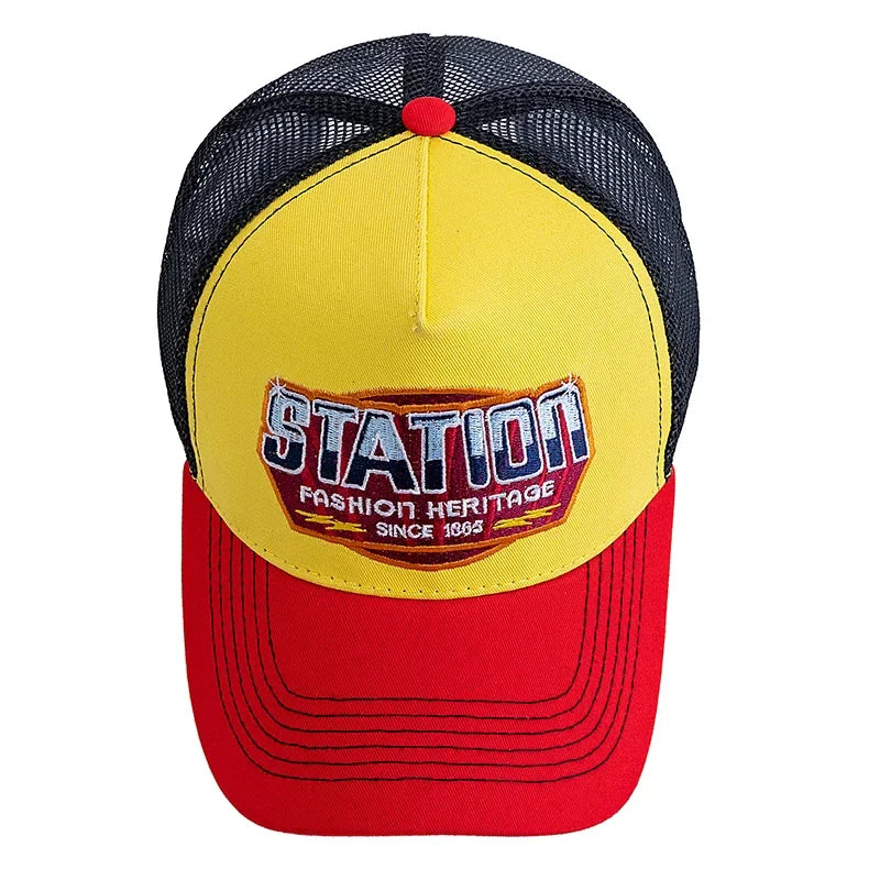 Station Fashion Heritage 1865 Trucker Cap - Timeless Vintage Inspired Trucker Cap