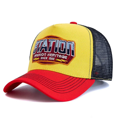 Station Fashion Heritage 1865 Trucker Cap - Timeless Vintage Inspired Trucker Cap