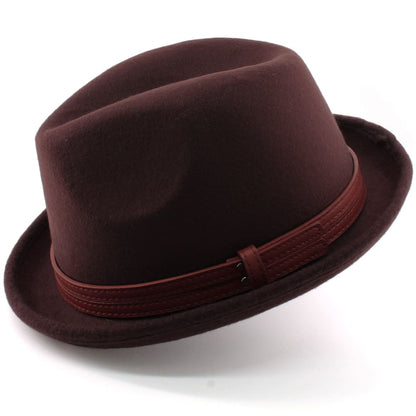 Stevens Wool Trilby Hat – Classic Short Brim Smart Hat