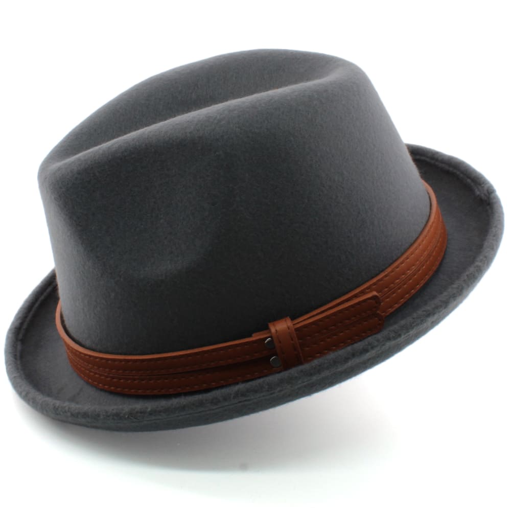 Stevens Wool Trilby Hat – Classic Short Brim Smart Hat