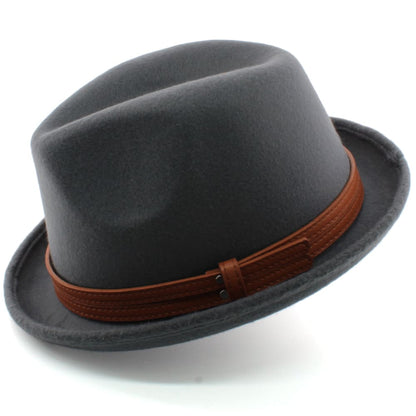 Stevens Wool Trilby Hat – Classic Short Brim Smart Hat