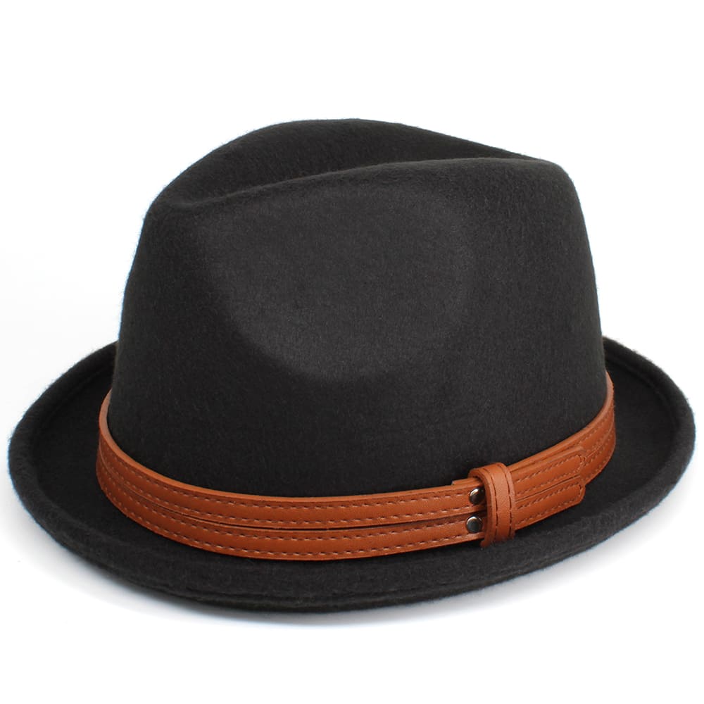 Stevens Wool Trilby Hat – Classic Short Brim Smart Hat
