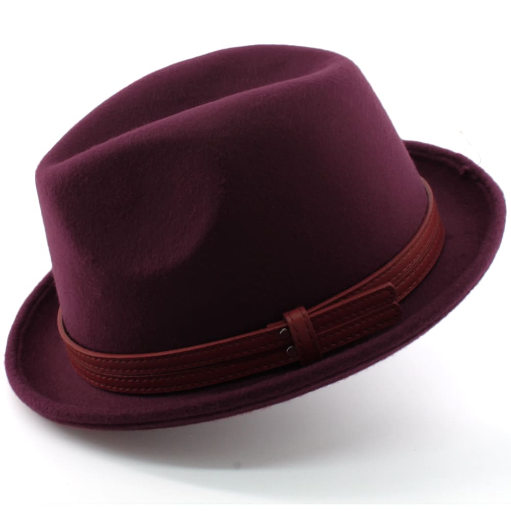Stevens Wool Trilby Hat – Classic Short Brim Smart Hat