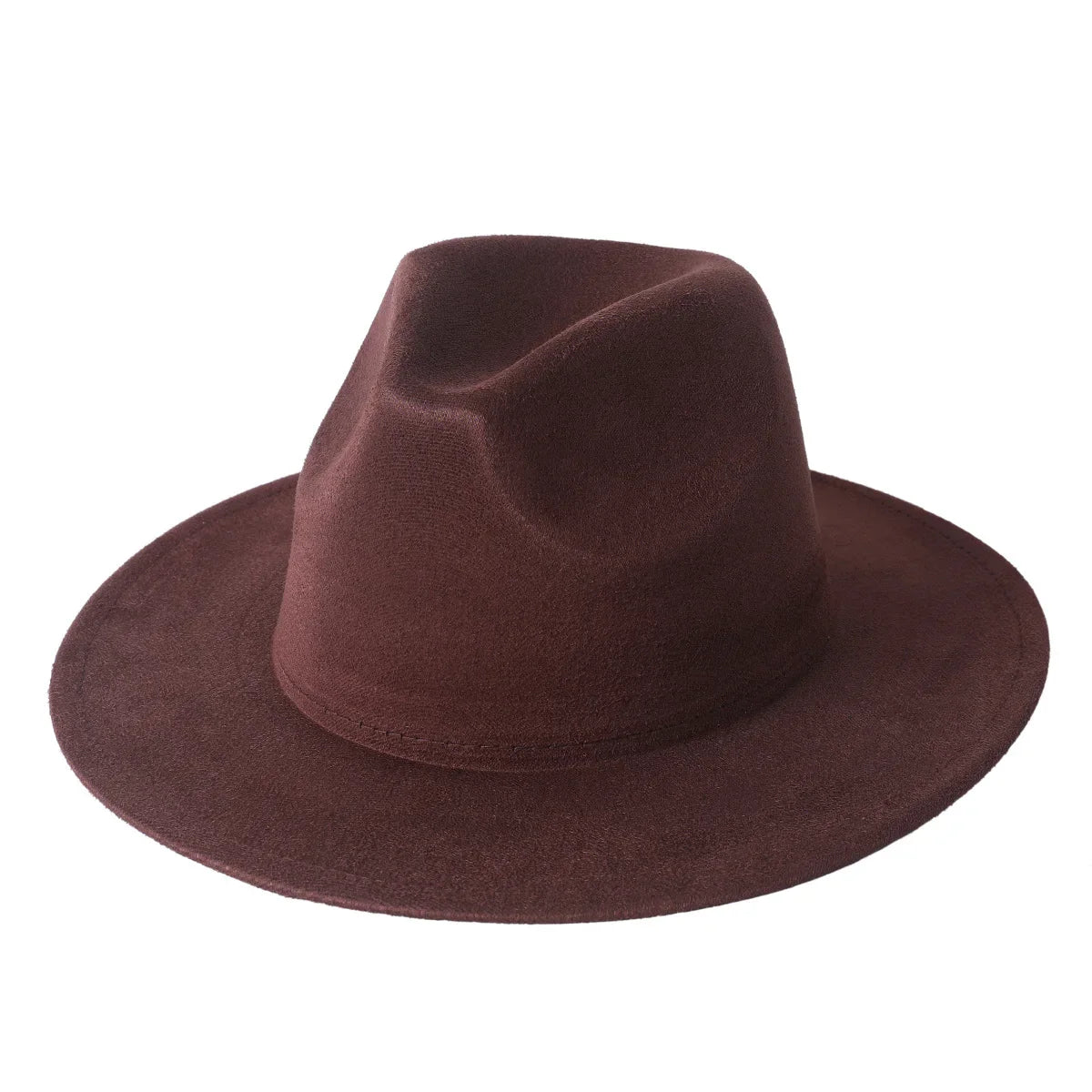 Stevenson Suede Fedora Hat - Vegan Suede and Cotton for a Timeless City Ready Look