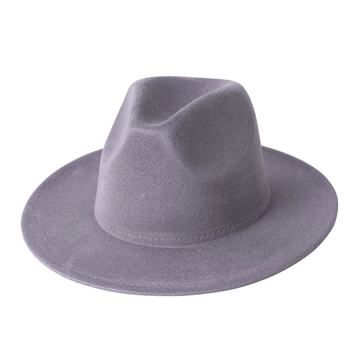 Stevenson Suede Fedora Hat - Vegan Suede and Cotton for a Timeless City Ready Look