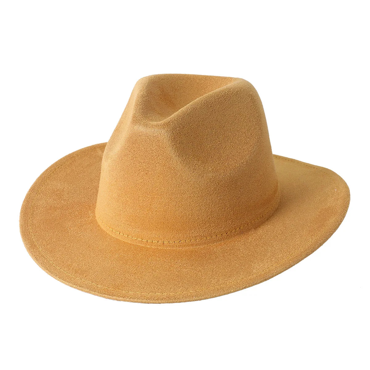 Stevenson Suede Fedora Hat - Vegan Suede and Cotton for a Timeless City Ready Look