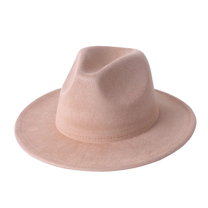 Stevenson Suede Fedora Hat - Vegan Suede and Cotton for a Timeless City Ready Look