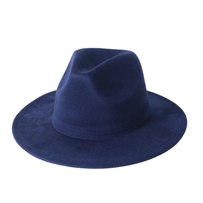 Stevenson Suede Fedora Hat - Vegan Suede and Cotton for a Timeless City Ready Look