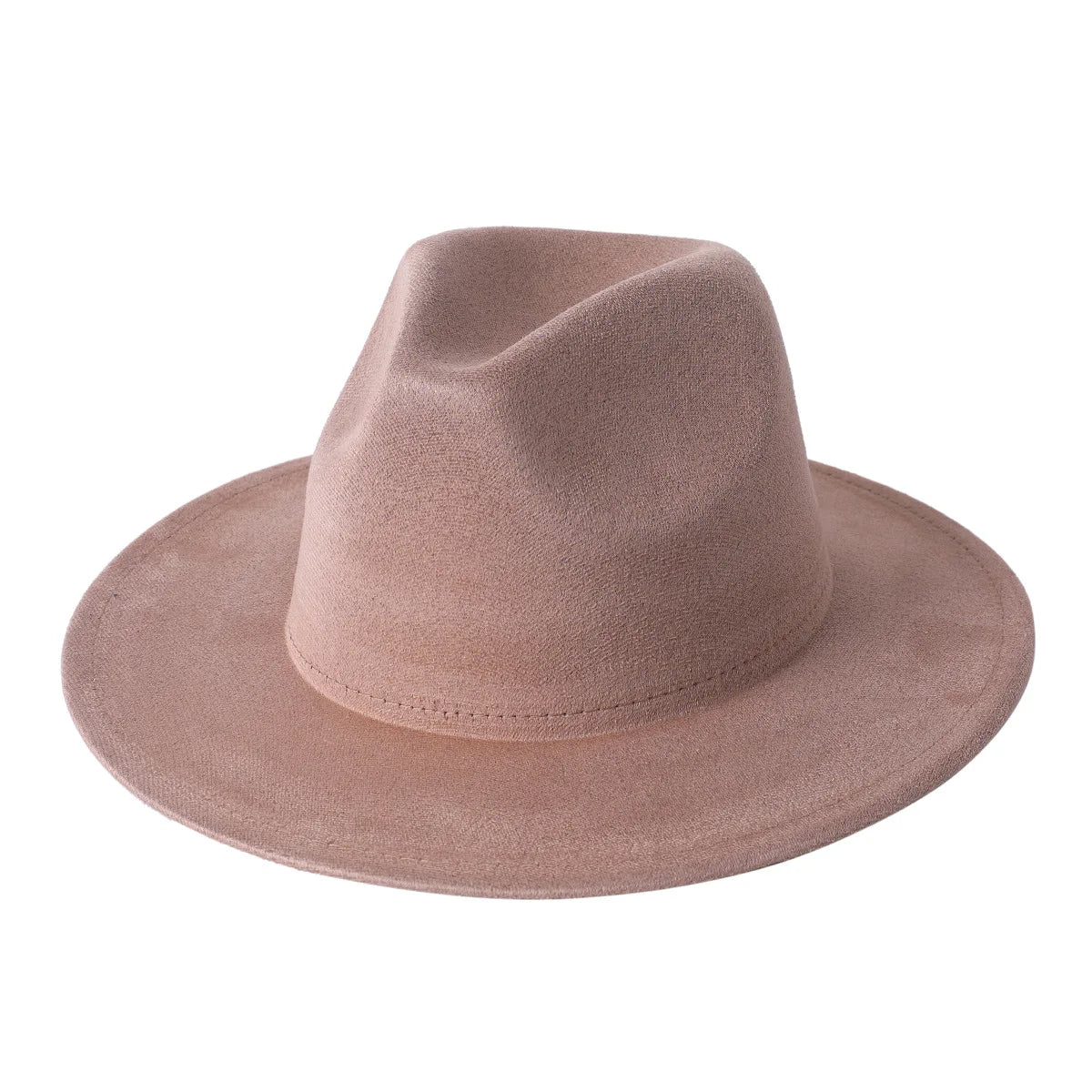 Stevenson Suede Fedora Hat - Vegan Suede and Cotton for a Timeless City Ready Look