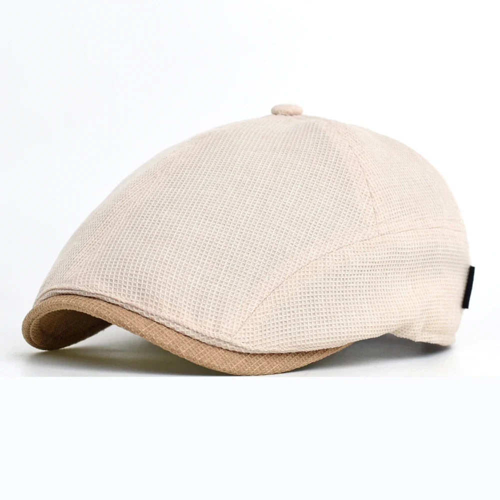 Summer Golf Flat Cap - Lightweight Cap Suited For Warm Weather On The Golf Course