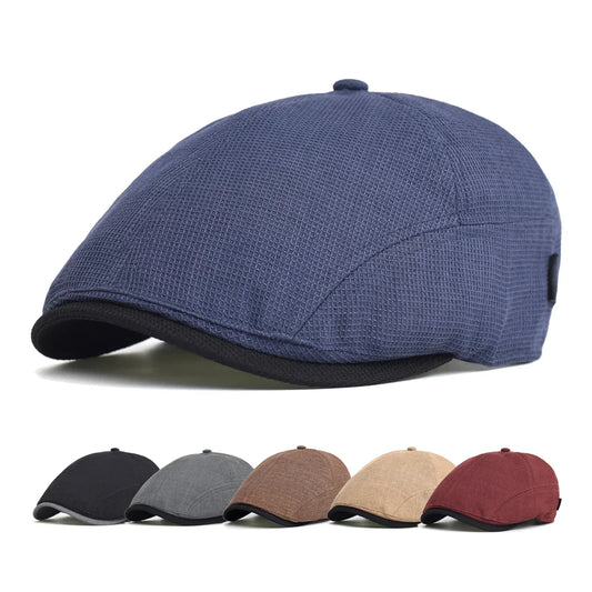Summer Golf Flat Cap - Lightweight Cap Suited For Warm Weather On The Golf Course
