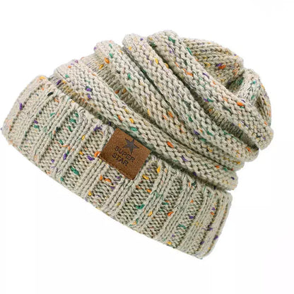 Super Star Knitted Flecked Beanie - Urban Caps