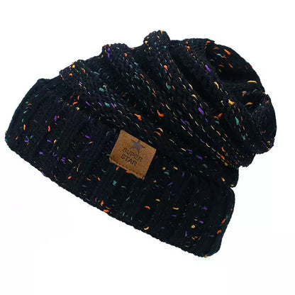 Super Star Knitted Flecked Beanie - Urban Caps