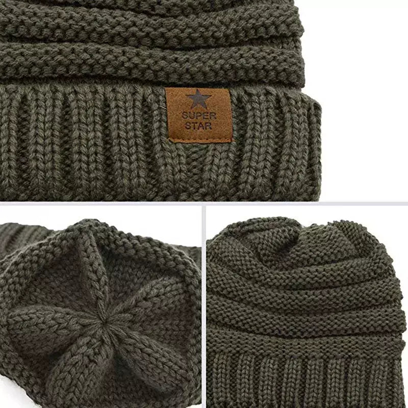 Super Star Knitted Flecked Beanie - Urban Caps