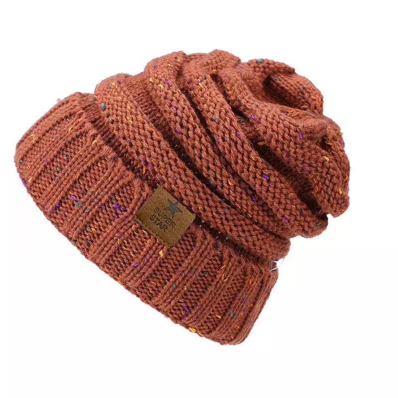 Super Star Knitted Flecked Beanie - Urban Caps