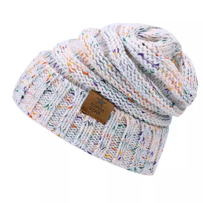 Super Star Knitted Flecked Beanie - Urban Caps