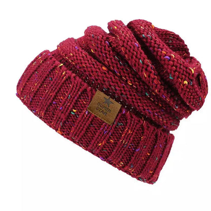 Super Star Knitted Flecked Beanie - Urban Caps