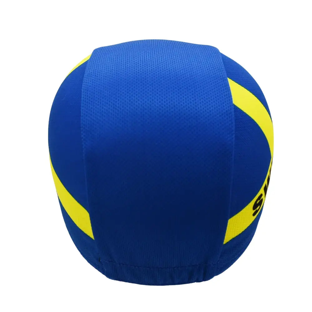 Sweden Flag Cycling Cap Lightweight Acrylic Knit for All Riding Conditions