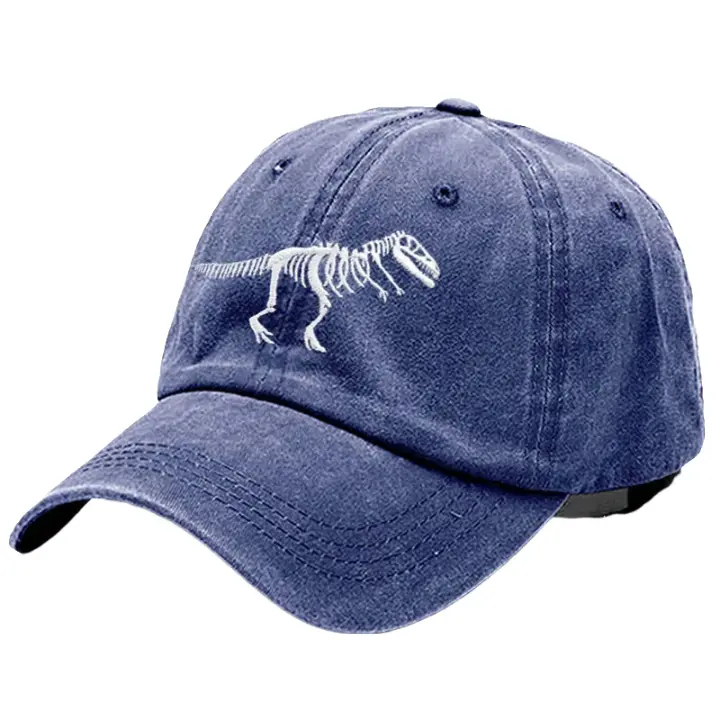 T-Rex Dinosaur Skeleton Cotton Baseball Cap - Fun And Casual Dinosaur Cap For Fans