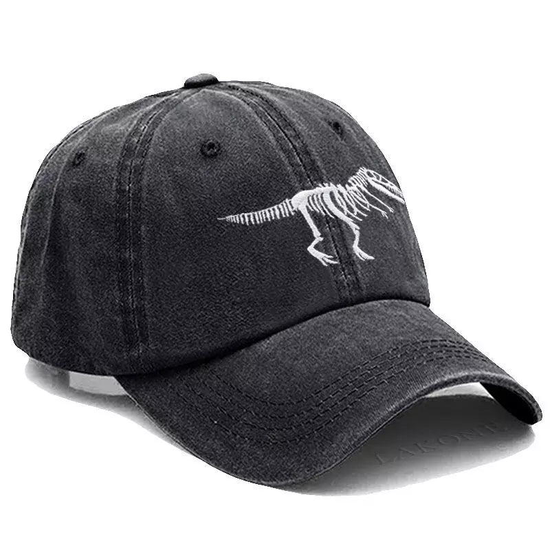 T-Rex Dinosaur Skeleton Cotton Baseball Cap - Fun And Casual Dinosaur Cap For Fans