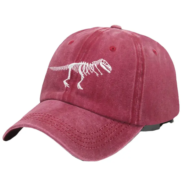 T-Rex Dinosaur Skeleton Cotton Baseball Cap - Fun And Casual Dinosaur Cap For Fans
