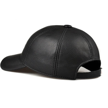 Tancarville Genuine Leather Baseball Cap – Premium Casual Cap