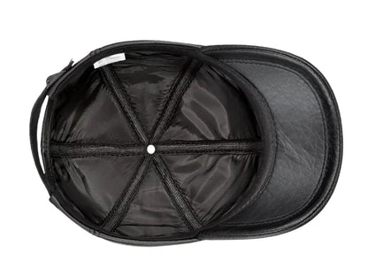 Tancarville Genuine Leather Baseball Cap – Premium Casual Cap